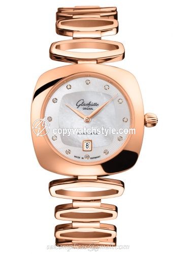 Glashutte Original Pavonina Date Red Gold / MOP / Bracelet 1-03-01-08-05-14
