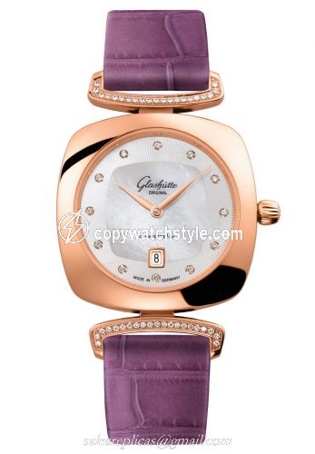 Glashutte Original Pavonina Date Red Gold / Diamond / MOP / Alligator 1-03-01-08-05-34 Glashutte Original Pavonina Date Red Gold / Diamond / MOP / Alligator 1-03-01-08-05-34