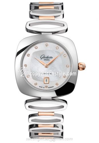 Glashutte Original Pavonina Bicolor MOP Diamond Bracelet 1-03-01-08-06-14