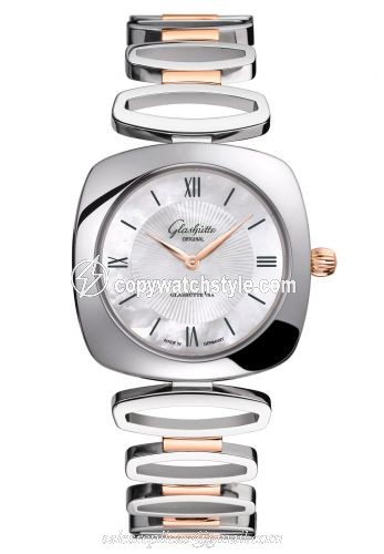 Glashutte Original Pavonina Stainless Steel / Red Gold / Diamond / MOP / Bracelet 1-03-02-05-06-14