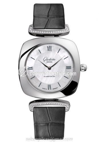 Glashutte Original Pavonina Stainless Steel / Diamond / MOP / Alligator 1-03-02-05-12-31