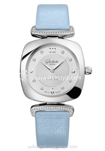 Glashutte Original Pavonina Stainless Steel / Diamond / Silver / Calf 1-03-02-12-12-35 Glashutte Original Pavonina Stainless Steel / Diamond / Silver / Calf 1-03-02-12-12-35