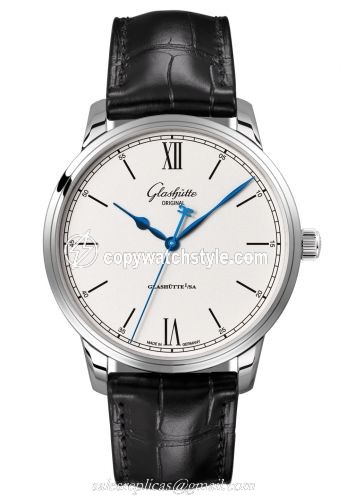 Glashutte Original Senator Excellence Stainless Steel / Silver / Alligator / Folding 1-36-01-01-02-30 Glashutte Original Senator Excellence Stainless Steel / Silver / Alligator / Folding 1-36-01-01-02-30