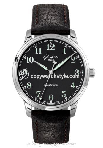 Glashutte Original Senator Excellence Stainless Steel / Black / Calf / Folding 1-36-01-03-02-50 Glashutte Original Senator Excellence Stainless Steel / Black / Calf / Folding 1-36-01-03-02-50