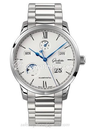 Glashutte Original Senator Excellence Perpetual Calendar Stainless Steel / Silver / Bracelet 1-36-02-01-02-70 Glashutte Original Senator Excellence Perpetual Calendar Stainless Steel / Silver / Bracelet 1-36-02-01-02-70