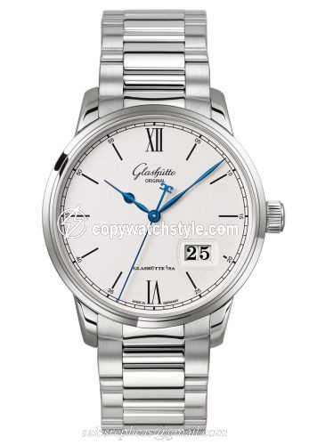 Glashutte Original Senator Excellence Panorama Date Stainless Steel / Silver / Bracelet 1-36-03-01-02-70 Glashutte Original Senator Excellence Panorama Date Stainless Steel / Silver / Bracelet 1-36-03-01-02-70