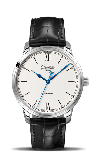 Glashutte Original Senator Excellence Stainless Steel / Silver / Alligator / Pin 1-36-59-01-02-01 Glashutte Original Senator Excellence Stainless Steel / Silver / Alligator / Pin 1-36-59-01-02-01