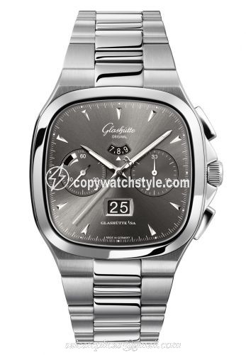 Glashutte Original Seventies Chronograph Panorama Date Ruthenium / Bracelet 1-37-02-01-02-70 Glashutte Original Seventies Chronograph Panorama Date Ruthenium / Bracelet 1-37-02-01-02-70