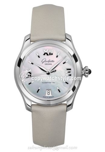 Glashutte Original Lady Serenade Stainless Steel / MOP / Satin / Folding 1-39-22-08-02-04