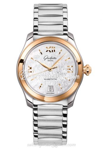Glashutte Original Lady Serenade Stainless Steel / Rose Gold / MOP / Bracelet 1-39-22-09-06-34 Glashutte Original Lady Serenade Stainless Steel / Rose Gold / MOP / Bracelet 1-39-22-09-06-34
