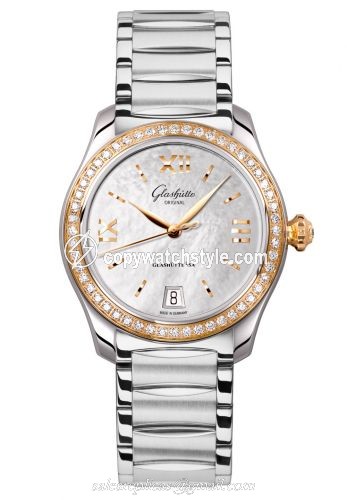 Glashutte Original Lady Serenade Stainless Steel / Rose Gold / Diamond / MOP / Bracelet 1-39-22-09-16-34 Glashutte Original Lady Serenade Stainless Steel / Rose Gold / Diamond / MOP / Bracelet 1-39-22-09-16-34