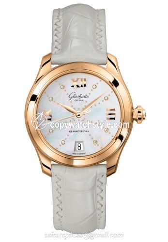 Glashutte Original Lady Serenade Rose Gold / MOP - Index Line / Alligator / Folding 1-39-22-12-01-04 Glashutte Original Lady Serenade Rose Gold / MOP - Index Line / Alligator / Folding 1-39-22-12-01-04