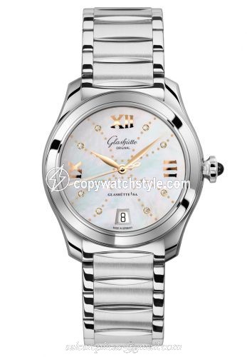 Glashutte Original Lady Serenade Stainless Steel / MOP - Index Line / Bracelet 1-39-22-12-02-34 Glashutte Original Lady Serenade Stainless Steel / MOP - Index Line / Bracelet 1-39-22-12-02-34