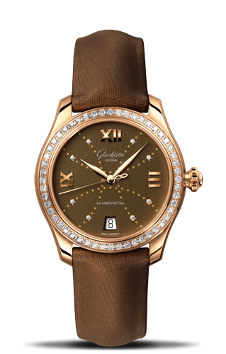 Glashutte Original Lady Serenade Rose Gold / Diamond / Brown - Index Line 1-39-22-13-11-44 Glashutte Original Lady Serenade Rose Gold / Diamond / Brown - Index Line 1-39-22-13-11-44
