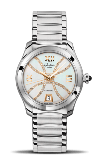 Glashutte Original Lady Serenade Stainless Steel / MOP - Index Line / Bracelet 1-39-22-14-02-34 Glashutte Original Lady Serenade Stainless Steel / MOP - Index Line / Bracelet 1-39-22-14-02-34