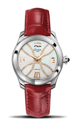 Glashutte Original Lady Serenade Stainless Steel / MOP - Index Line / Alligator 1-39-22-14-02-44 Glashutte Original Lady Serenade Stainless Steel / MOP - Index Line / Alligator 1-39-22-14-02-44