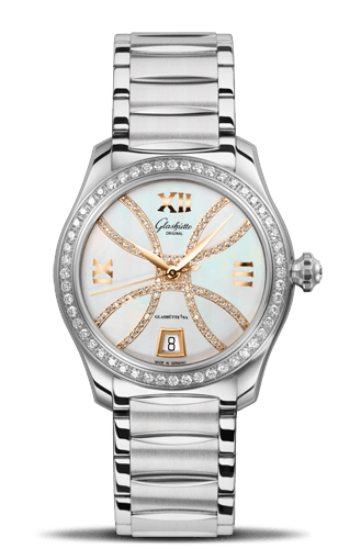 Glashutte Original Lady Serenade Stainless Steel / Diamond / MOP - Index Line / Bracelet 1-39-22-14-22-34 Glashutte Original Lady Serenade Stainless Steel / Diamond / MOP - Index Line / Bracelet 1-39-22-14-22-34