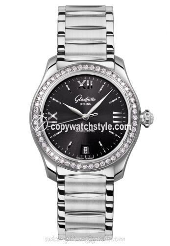 Glashutte Original Lady Serenade Stainless Steel / Diamond / Black / Bracelet 1-39-22-20-22-34 Glashutte Original Lady Serenade Stainless Steel / Diamond / Black / Bracelet 1-39-22-20-22-34