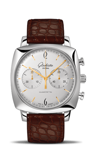 Glashutte Original Sixties Square Chronograph Stainless Steel / Silver 1-39-34-03-32-04 Glashutte Original Sixties Square Chronograph Stainless Steel / Silver 1-39-34-03-32-04