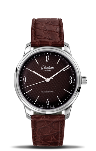 Glashutte Original Sixties Stainless Steel / Iconic Brown / Alligator 1-39-52-10-02-01 Glashutte Original Sixties Stainless Steel / Iconic Brown / Alligator 1-39-52-10-02-01