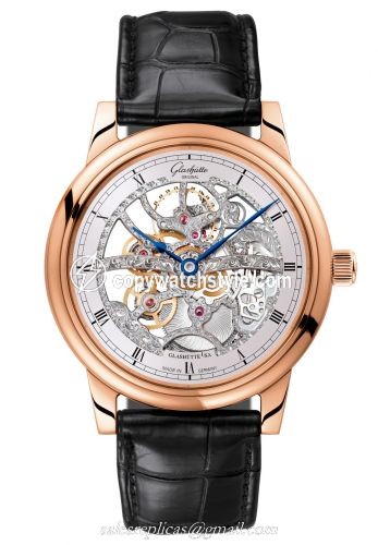 Glashutte Original Senator Manual Winding Red Gold / Skeleton / Alligator / Pin 1-49-18-01-05-01 Glashutte Original Senator Manual Winding Red Gold / Skeleton / Alligator / Pin 1-49-18-01-05-01