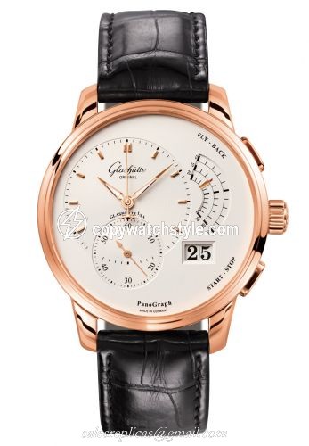 Glashutte Original PanoGraph Red Gold / Silver / Alligator / Folding 1-61-03-25-15-50 Glashutte Original PanoGraph Red Gold / Silver / Alligator / Folding 1-61-03-25-15-50