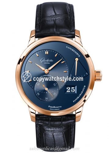 Glashutte Original PanoReserve Red Gold / Blue / Alligator / Pin 1-65-01-04-15-01 Glashutte Original PanoReserve Red Gold / Blue / Alligator / Pin 1-65-01-04-15-01