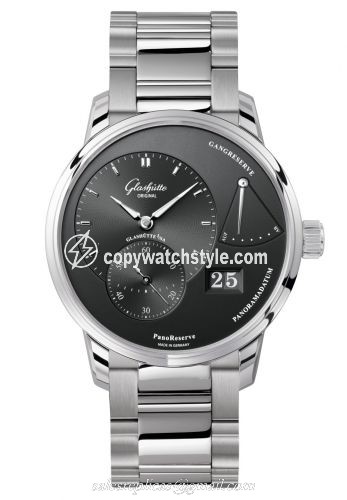 Glashutte Original PanoReserve Stainless Steel / Grey / Bracelet 1-65-01-23-12-24