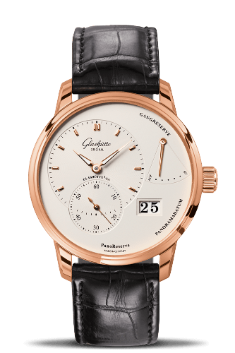 Glashutte Original PanoReserve Red Gold / Silver / Alligator / Folding 1-65-01-25-15-04 Glashutte Original PanoReserve Red Gold / Silver / Alligator / Folding 1-65-01-25-15-04