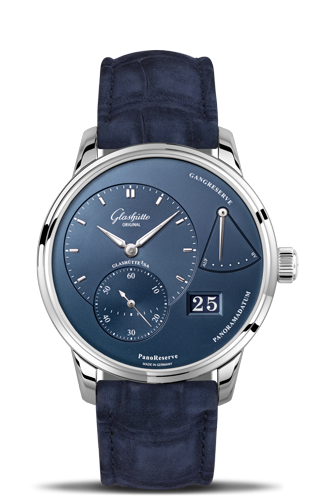 Glashutte Original PanoReserve Stainless Steel / Blue . Alligator / Folding 1-65-01-26-12-30 Glashutte Original PanoReserve Stainless Steel / Blue . Alligator / Folding 1-65-01-26-12-30