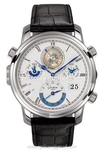 Glashutte Original Grande Cosmopolite Tourbillon Platinum / Silver 1-89-01-03-03-04
