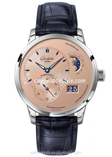 Glashutte Original PanoMatic Lunar Stainless Steel / Rose / Alligator / Folding 1-90-02-12-32-30 Glashutte Original PanoMatic Lunar Stainless Steel / Rose / Alligator / Folding 1-90-02-12-32-30