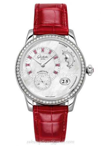 Glashutte Original PanoMatic Luna Stainless Steel / Diamond / MOP / Alligator / Pin 1-90-12-05-30-01 Glashutte Original PanoMatic Luna Stainless Steel / Diamond / MOP / Alligator / Pin 1-90-12-05-30-01