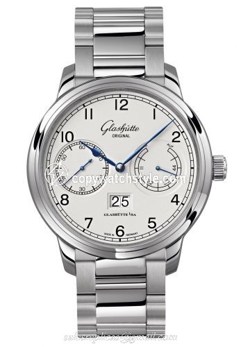 Glashutte Original Senator Observer Silver Stainless Steel / Silver / Bracelet 100-14-05-02-14 Glashutte Original Senator Observer Silver Stainless Steel / Silver / Bracelet 100-14-05-02-14
