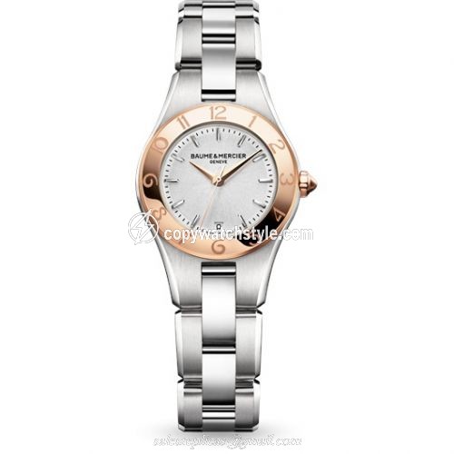 Baume & Mercier Linea 27mm Quartz Red Gold Bezel 10014 Baume & Mercier Linea 27mm Quartz Red Gold Bezel 10014