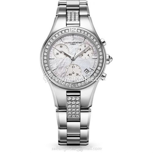 Baume & Mercier Linea Chronograph Quartz 32 Diamond 10017 Baume & Mercier Linea Chronograph Quartz 32 Diamond 10017