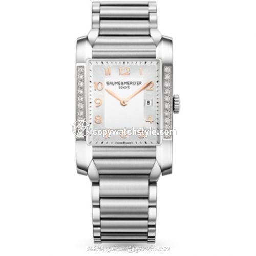 Baume & Mercier Hampton Lady Silver / Vertical Diamonds 10023 Baume & Mercier Hampton Lady Silver / Vertical Diamonds 10023