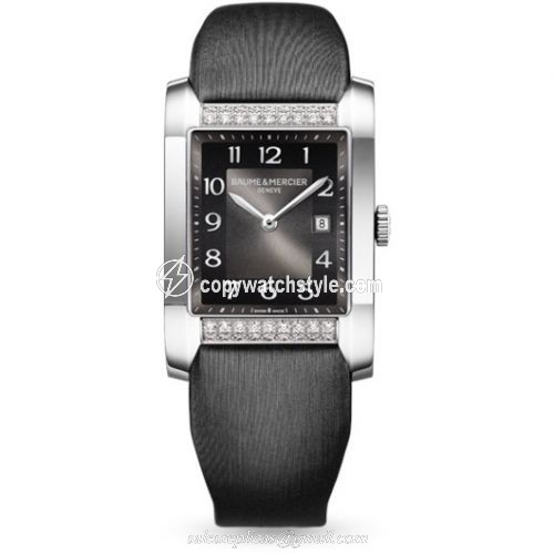 Baume & Mercier Hampton Lady Black / Horizontal Diamonds 10024 Baume & Mercier Hampton Lady Black / Horizontal Diamonds 10024