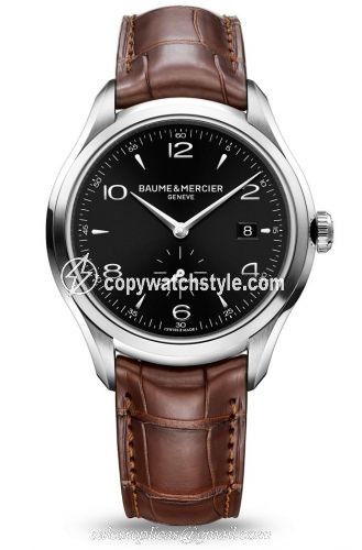 Baume & Mercier Clifton Automatic Stainless Steel / Black / Strap 10053 Baume & Mercier Clifton Automatic Stainless Steel / Black / Strap 10053
