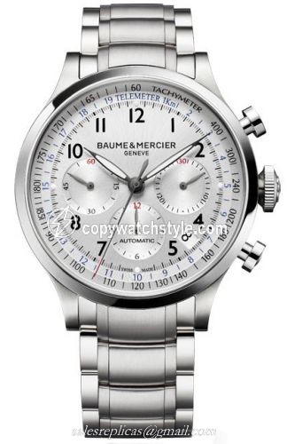 Baume & Mercier Capeland Chronograph 44 Silver / Bracelet 10064 Baume & Mercier Capeland Chronograph 44 Silver / Bracelet 10064