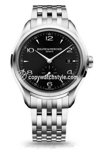 Baume & Mercier Clifton Automatic Stainless Steel / Black / Bracelet 10100 Baume & Mercier Clifton Automatic Stainless Steel / Black / Bracelet 10100