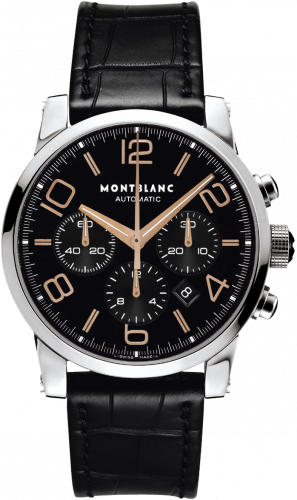 Montblanc Timewalker Chronograph Automatic 4810 Black / Red Gold Numerals 101548