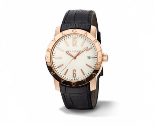 Bulgari Bulgari Solotempo 39 Pink Gold White 101869 Bulgari Bulgari Solotempo 39 Pink Gold White 101869