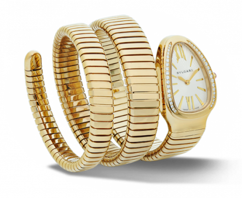 Bulgari Serpenti Tubogas Yellow Gold Diamond Double Tour 101923 Bulgari Serpenti Tubogas Yellow Gold Diamond Double Tour 101923