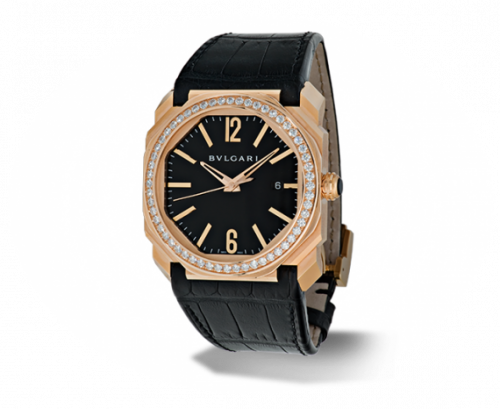 Bulgari Octo Solotempo 41 Pink Gold Diamonds 102039 Bulgari Octo Solotempo 41 Pink Gold Diamonds 102039