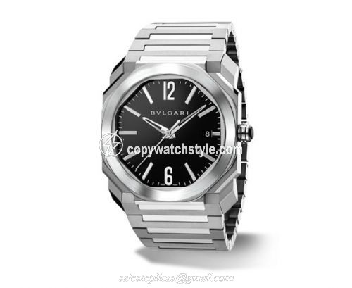Bulgari Octo Solotempo 38 Black Bracelet 102104 Bulgari Octo Solotempo 38 Black Bracelet 102104