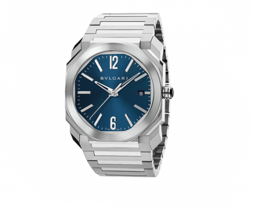 Bulgari Octo Solotempo 38 Blue Bracelet 102105 Bulgari Octo Solotempo 38 Blue Bracelet 102105