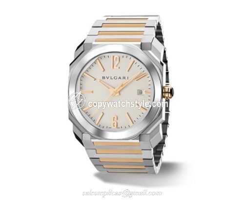 Bulgari Octo Solotempo 38 Two Tone Bracelet 102118 Bulgari Octo Solotempo 38 Two Tone Bracelet 102118