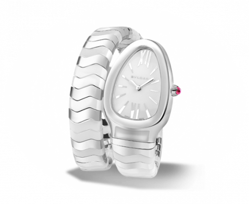 Bulgari Serpenti Spiga Stainless Steel White 102182