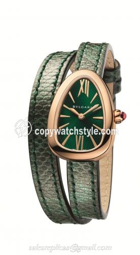 Bulgari Serpenti Skin Pink Gold / Green 102726 Bulgari Serpenti Skin Pink Gold / Green 102726